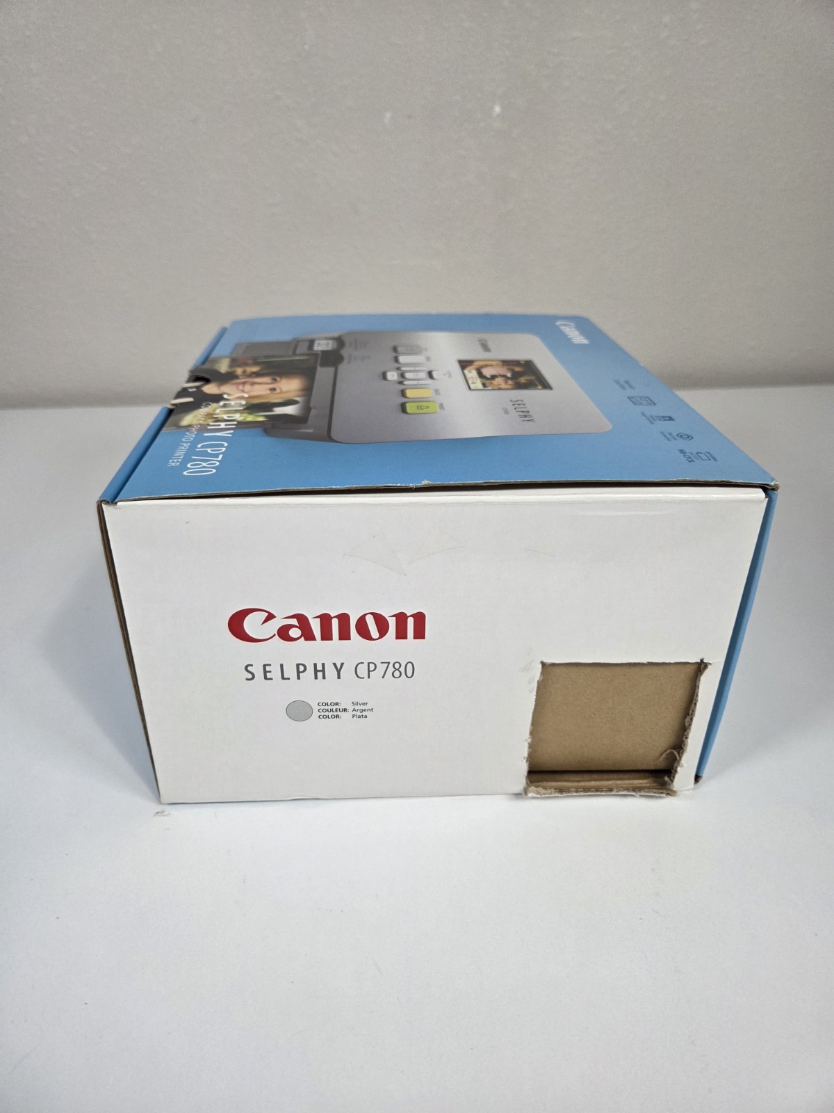 Canon SELPHY CP780 Compact Photo Printer Silver Portable 4×6 NEW Open Box