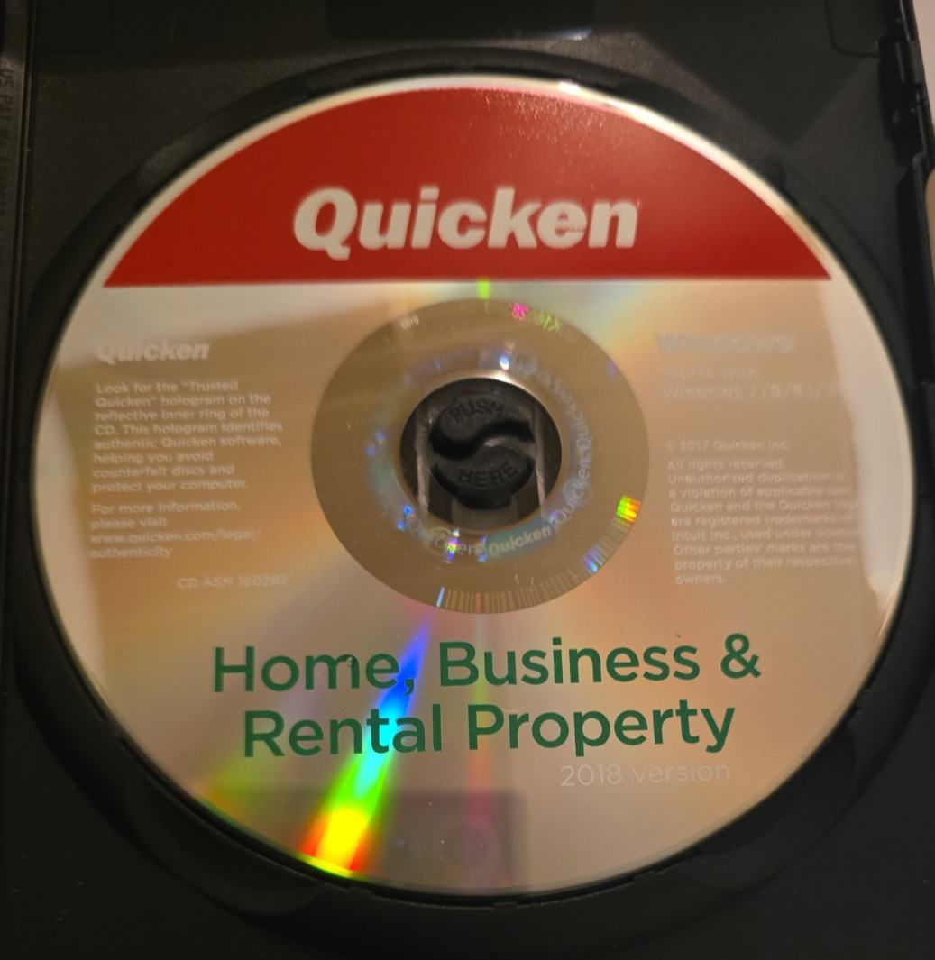 QUICKEN Home, Business & Rental 2018 For WINDOWS 7/8/8.1/10