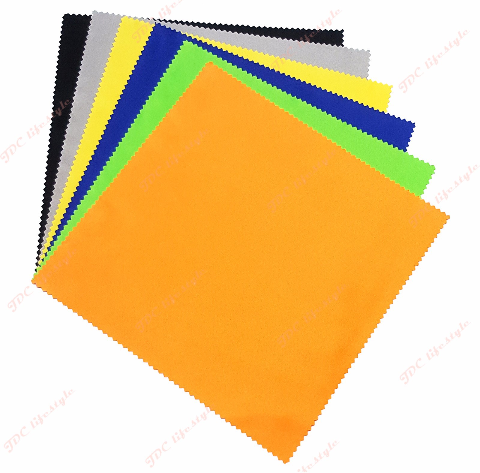 6-Pack High Quality Microfiber Cleaning Cloths for Lens Glasses TV Phone Screen