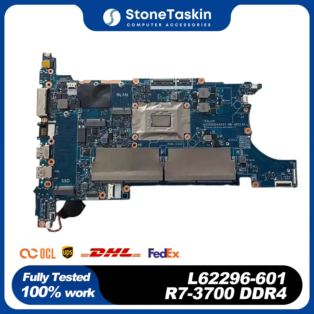 L62296-601 For HP Elitebook 745 G6 Laptop Motherboard UMA R7 Pro 3700U