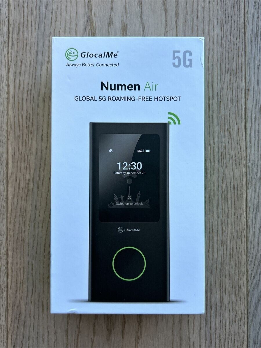 GlocalMe NumenAir 5G travel hotspot for US and Global (NomadsFi 5G)