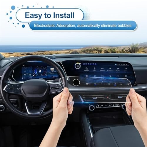 (2Pack) 2025 2026 Suburban Screen Protector for Chevy Suburban 17.7In &11In