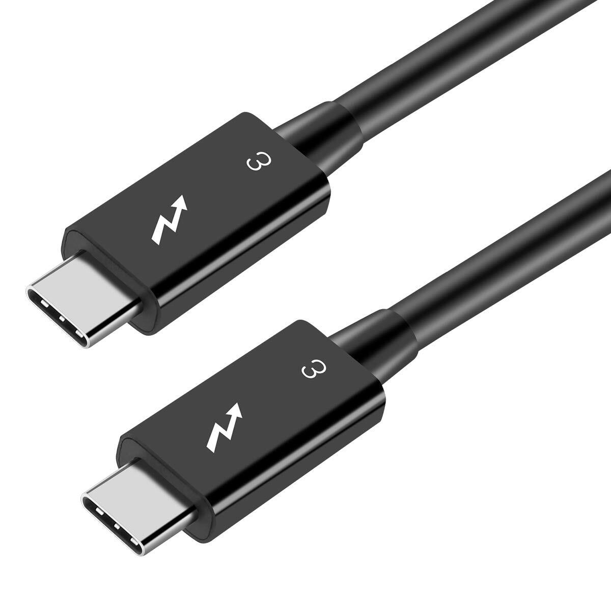 Lenovo Thunderbolt 3 Cable 0.7M 40Gbps 100W 5K 4K Display USB-C Gen 2 Video Cord