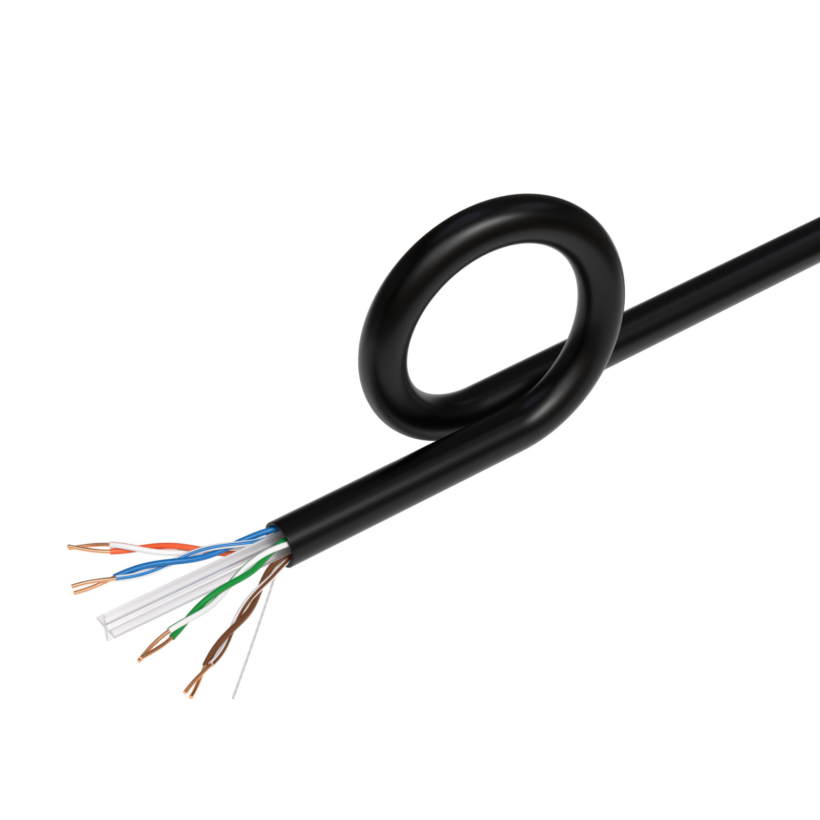 CAT6 Black 500ft UTP Solid Ethernet Cable 23AWG 10Gbps RJ45 Network Bulk Wire