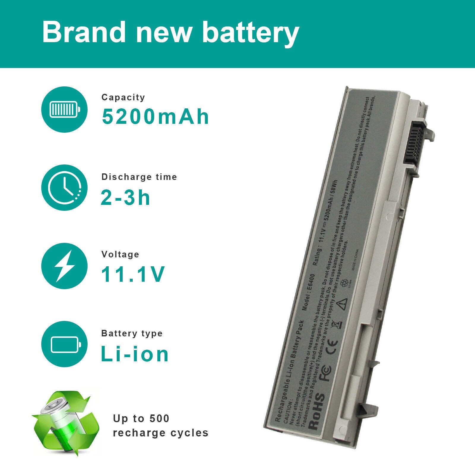 ✅LOT PT434 Battery For DELL Latitude E6400 E6410 E6500 E6510 PT437 KY265 MP303