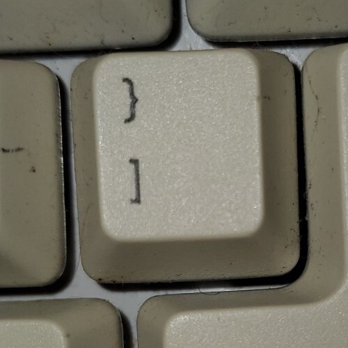 Brackets Right Key Only For Micro Innovations Keyboard Replacement Part 1 Pc