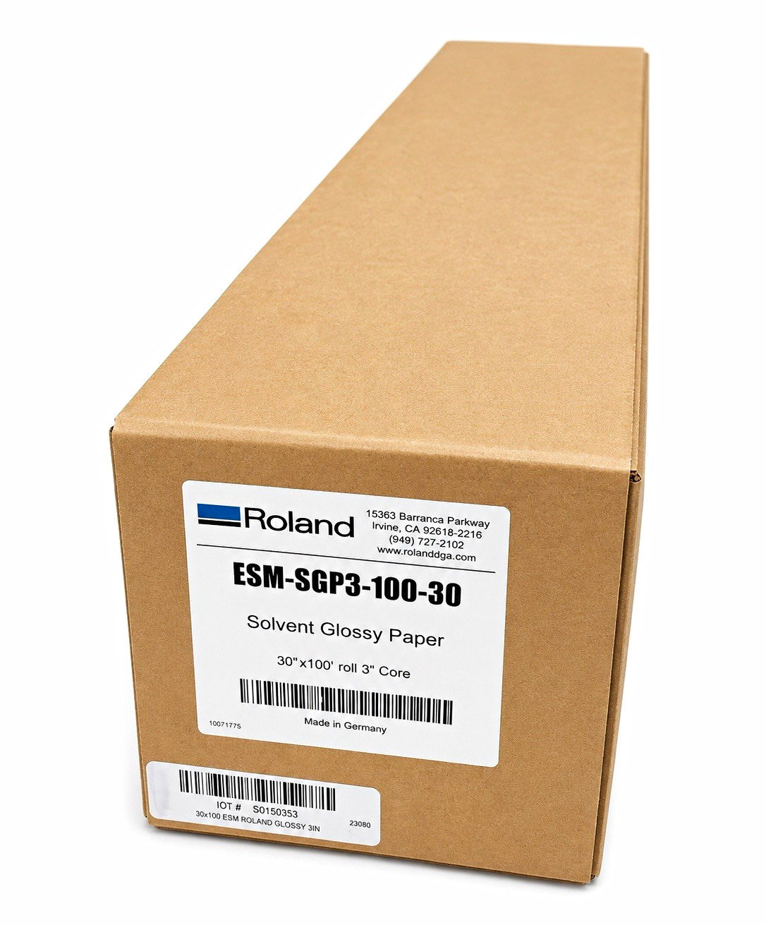 Roland Solvent Glossy Photo Paper White 30 in x 100 ft 100 gsm ESM-SGP3-100-30