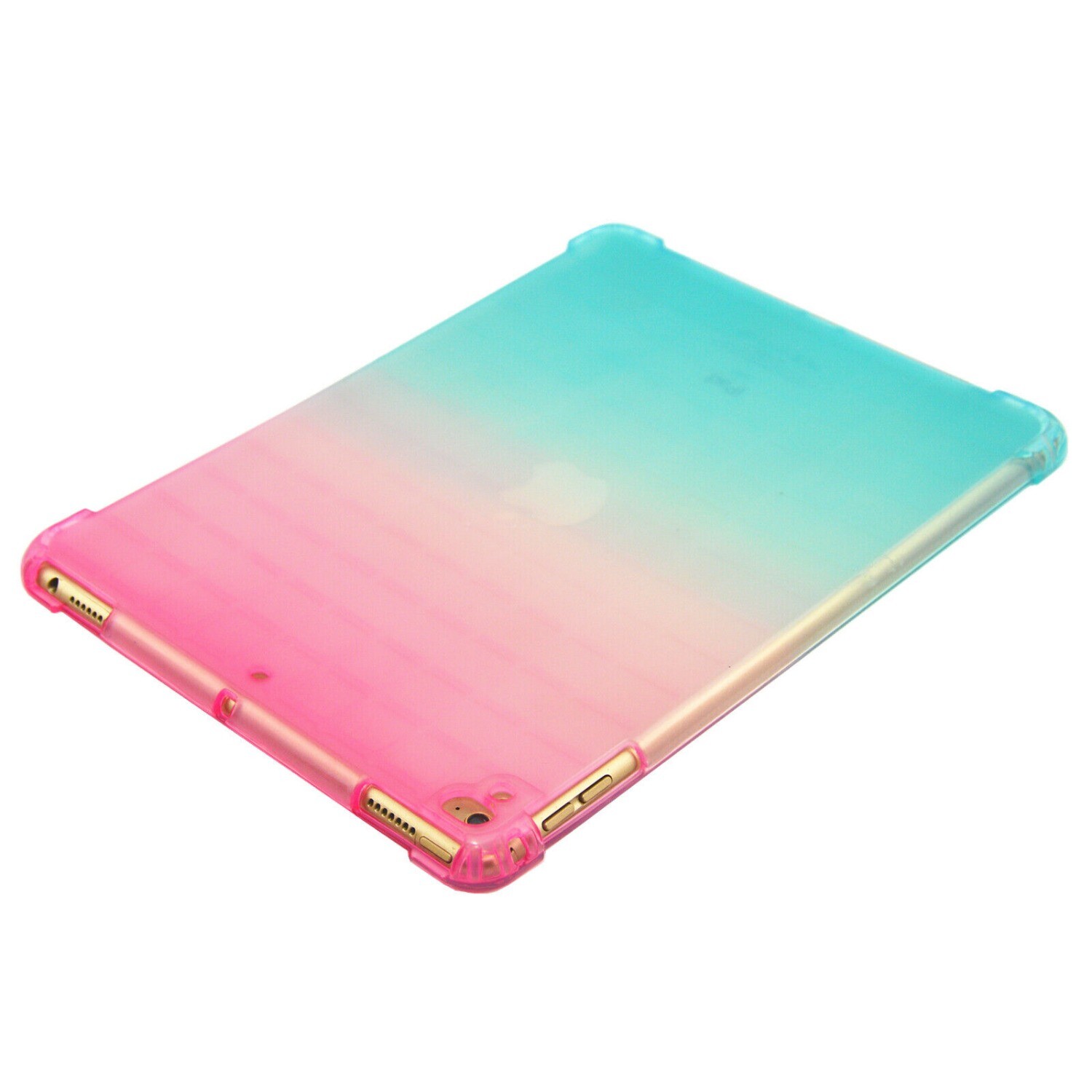 For iPad 9.7”Gen Mini 1 2 3 4 5 Slim Shockproof Gradient Silicone TPU Case Cover