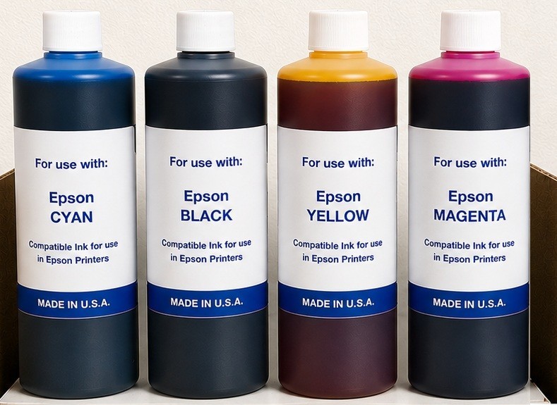 PREMIUM COMPATIBLE BULK INK REFILL FOR EPSON ECO TANK 542 (CYMK) 4 LITERS