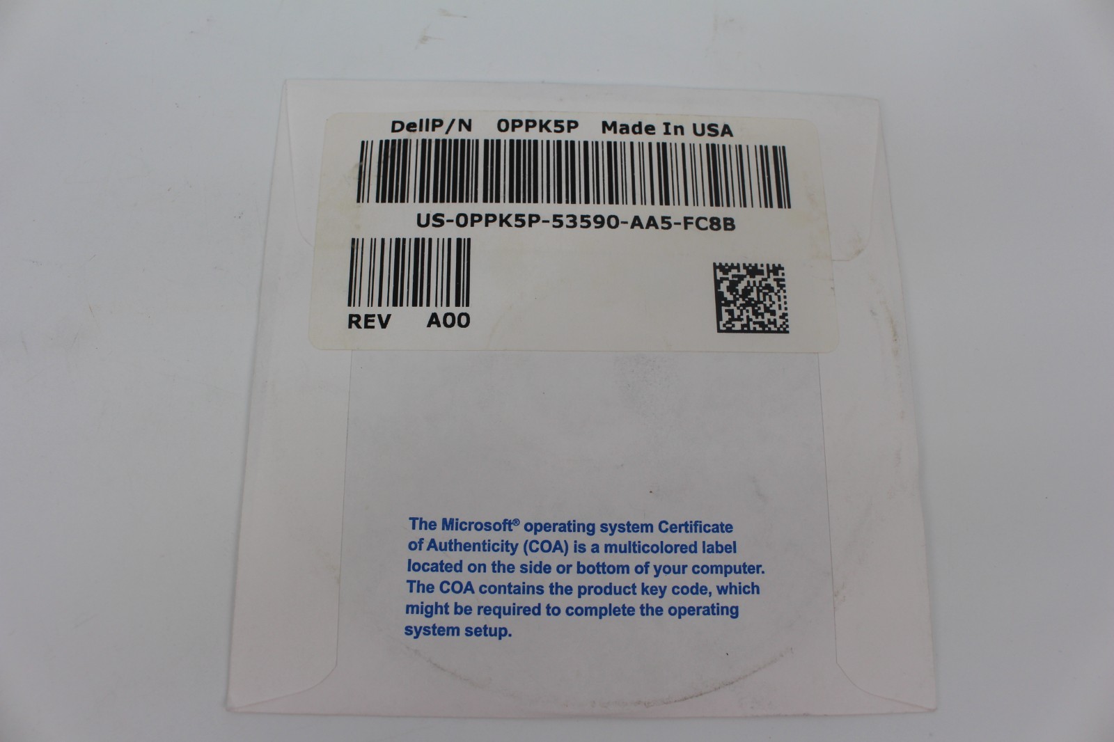 Dell Windows 7 Professional 32 Bit Reinstallation DVD Disc 0PPK5P