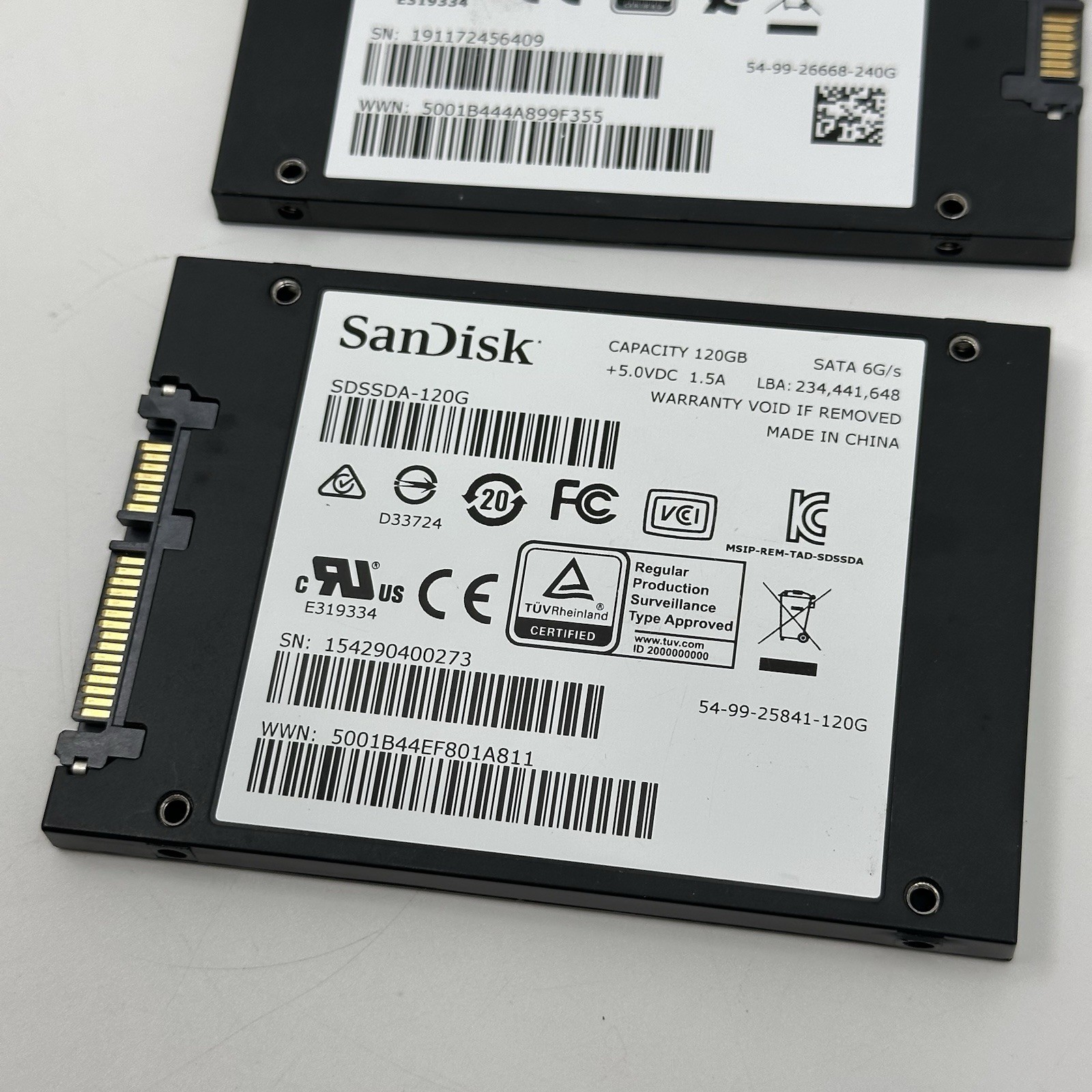 LOT Of SanDisk SDSSDA-240G/120G 240GB & 120GB SATA 6Gb/s 2.5-inch Internal SSD