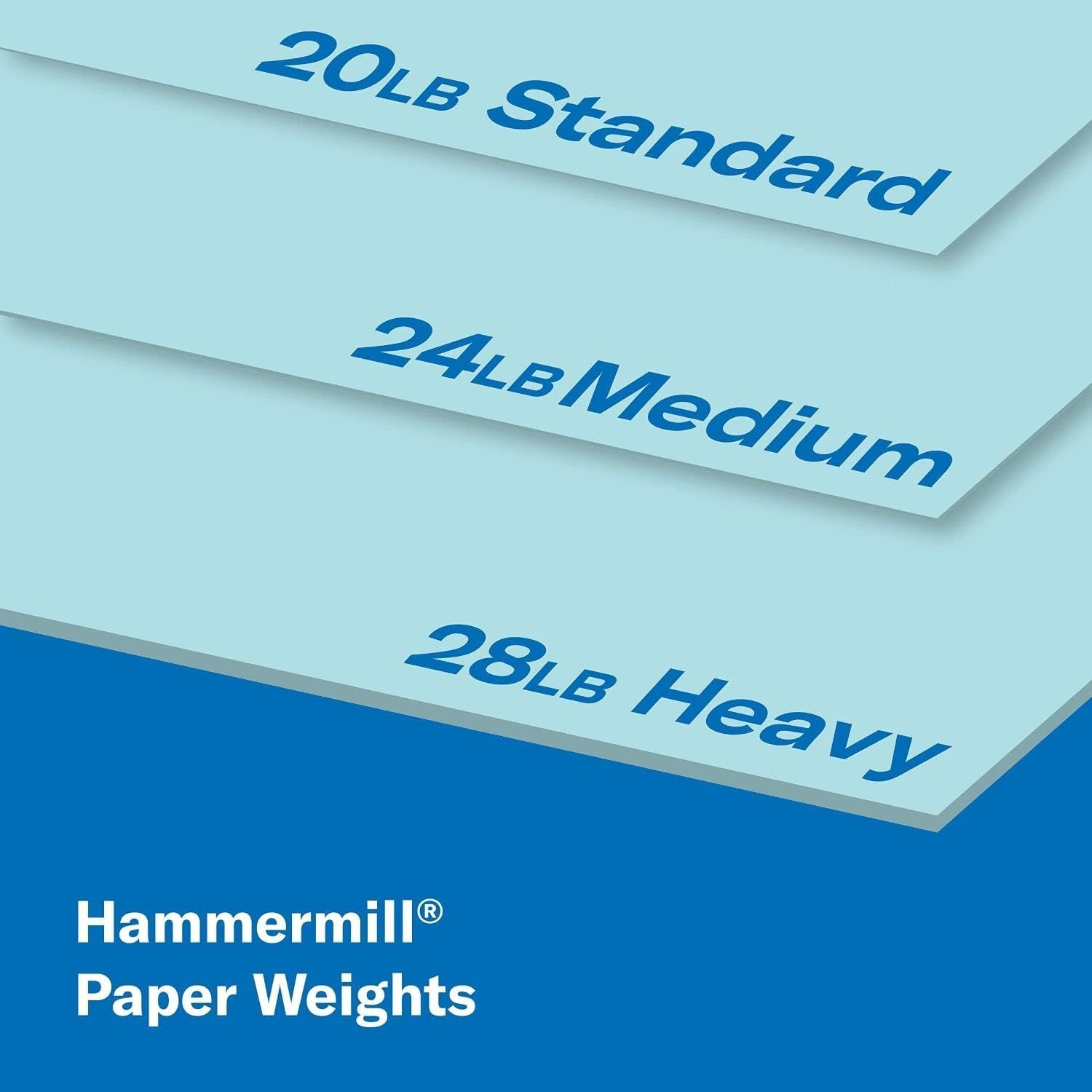 Pastel Blue Colored Paper, 20 lb 8.5×11 – 500 Sheets with Jam-Free Guarantee