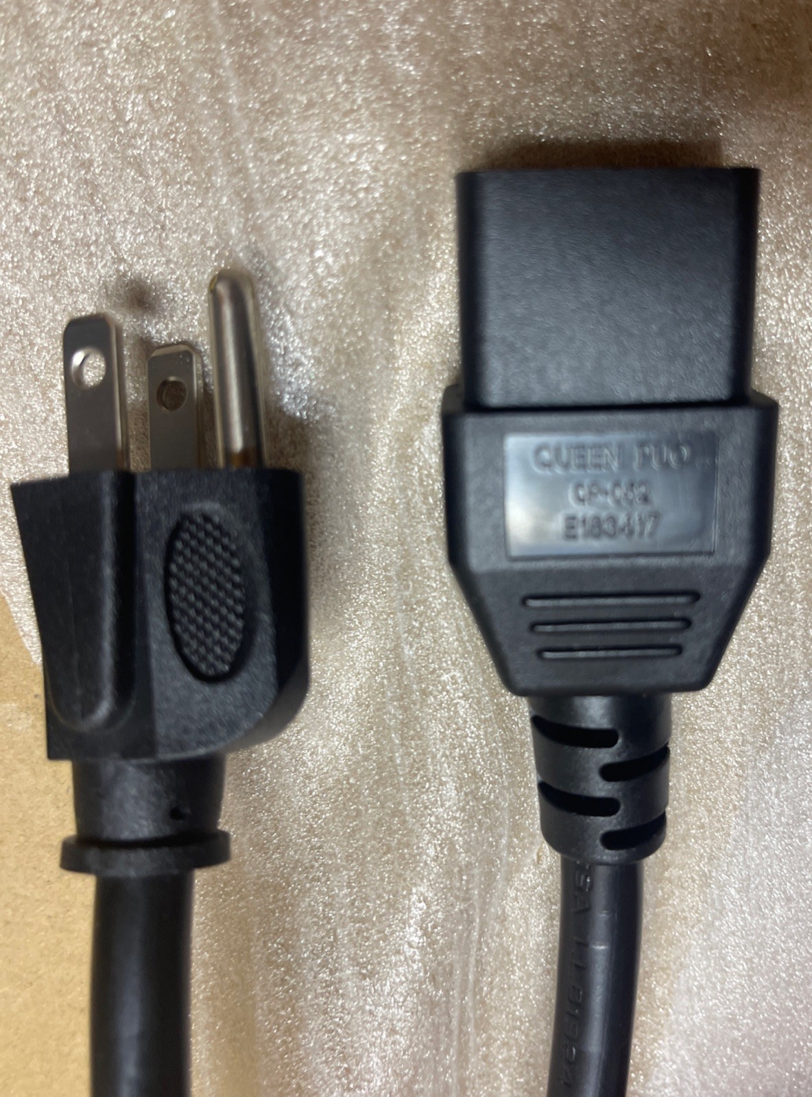 Lot Of 8 Power Cord GIGABYTE 25CP1-018000-Q0R C19 Heavy Duty 6Ft 15A 125V