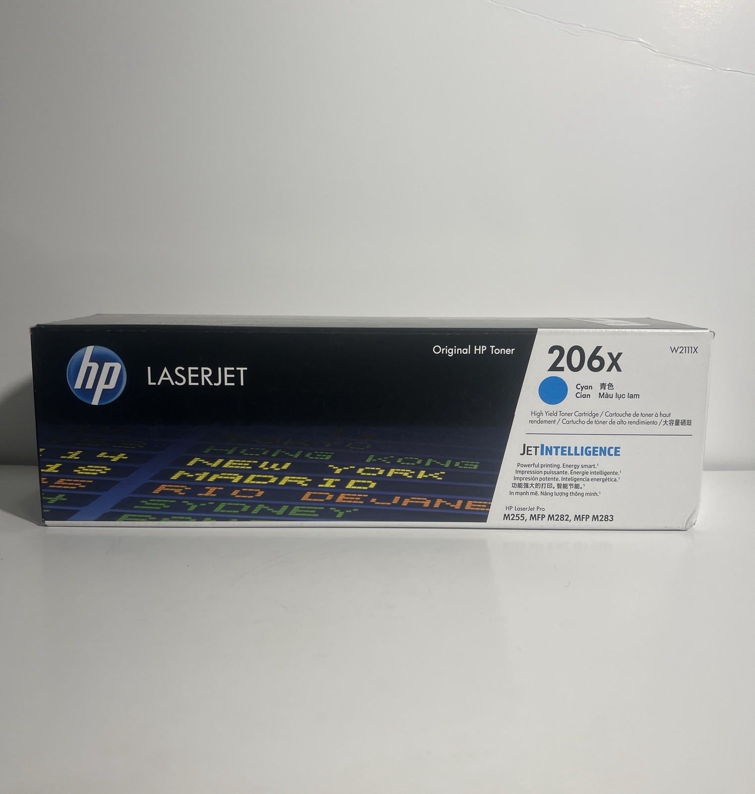 HP 206X Cyan High Yield Toner Cartridge W2111X Genuine Original OEM LaserJet Pro