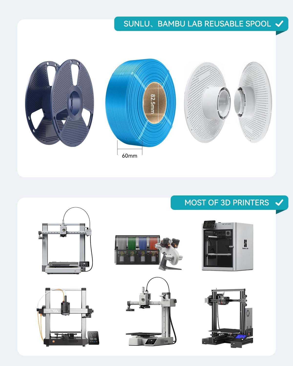 SUNLU High Speed Matte PETG 3D Filament 1.75mm 30mm/s – 600mm/s Print Range 1KG