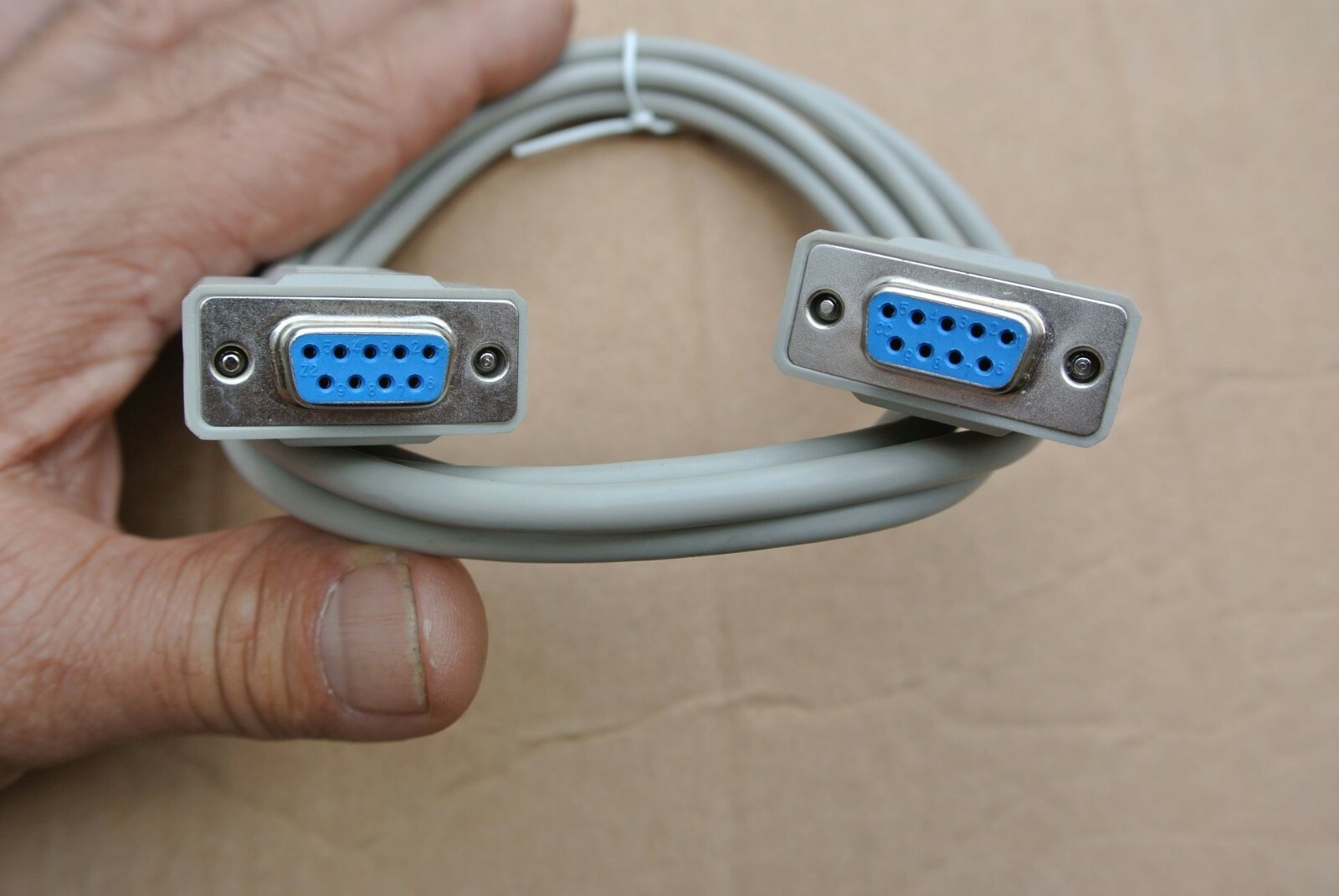 NEW 6FT NULL MODEM SERIAL CABLE DB9F TO DB9F FEMALE TO FEMALE 9 PIN DB9