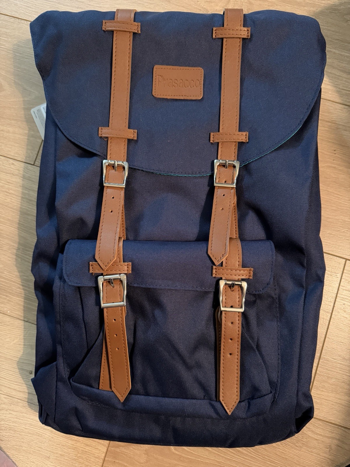 Prasacco Laptop Backpack 15.6 USB Travel School Work Blue NEW