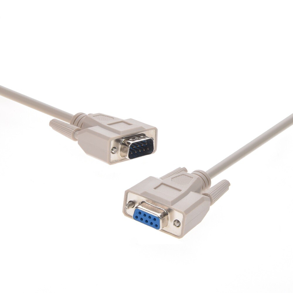 DB9 RS232 Male to Female Serial Port Extension Cable Cord3ft/5ft/10ft/16.4ft Lot