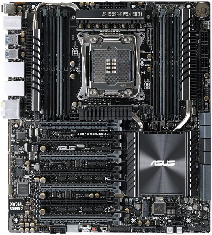 LGA 2011-3 ASUS X99-E WS/USB 3.1 Motherboard DDR4 USB 3.1 M.2 On-Board Audio