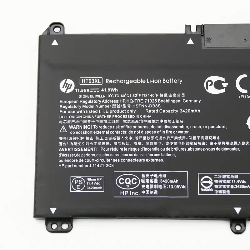 Genuine OEM HP HT03XL Battery Pavilion L11421-2C2 L11119-855 15-CS 15-DA 41.9Wh