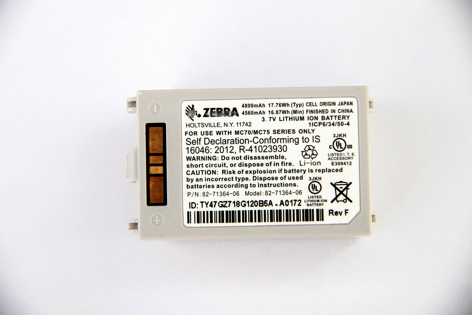 ST Original Battery For Symbol Motorola MC75 MC70 Series 4800mAh 82-71364-06