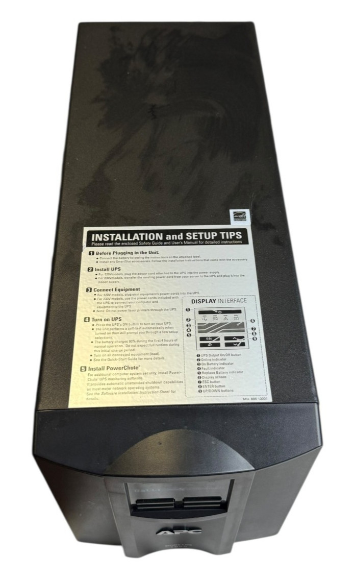 APC Smart-UPS 1000VA LCD Tower UPS Backup SUA1000 TESTED CLEANED PHILIPPINES