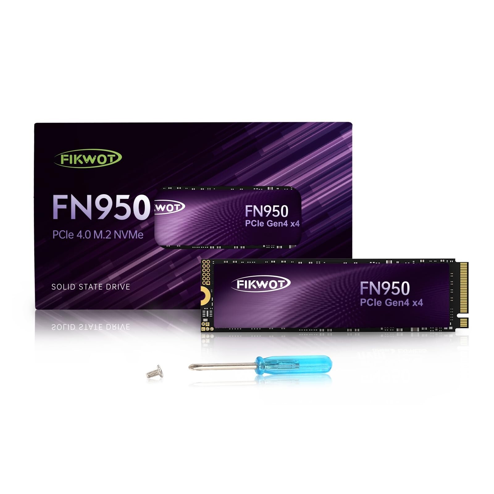 Fikwot 2TB M.2 NVMe SSD PCIe 4.0 Gen4 TLC Internal SSD Hard Drive For PS5 Laptop