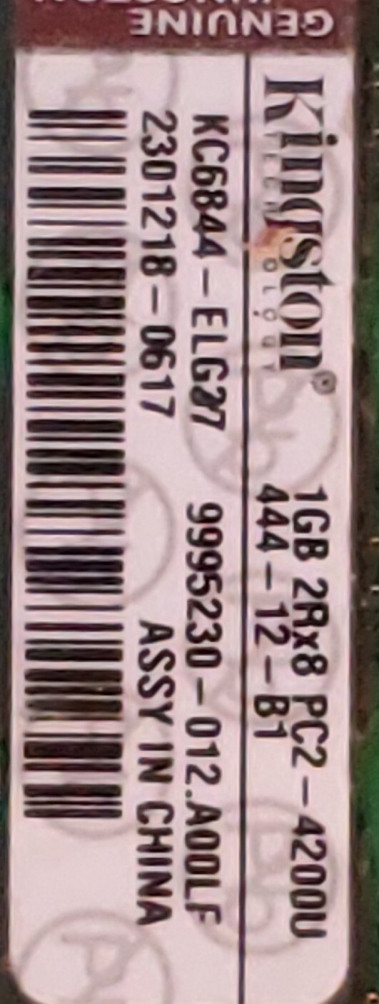 6 x Assorted PC2 Memory Modules 5.5GB Total