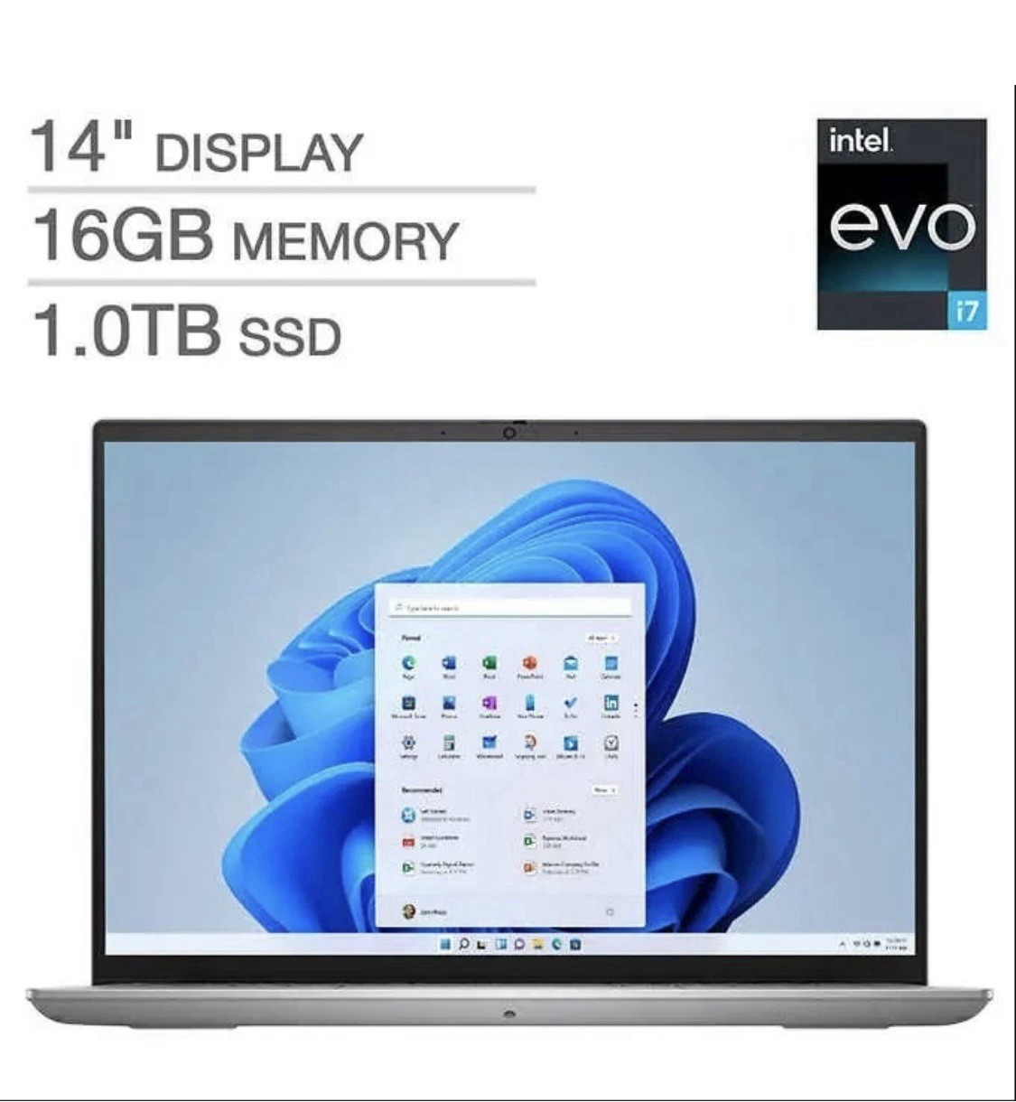 NEW Dell Inspiron Plus 14 i5430-7381SLV-PUS 14″ WQXGA 16GB RAM 1TB SSD i7-1360P