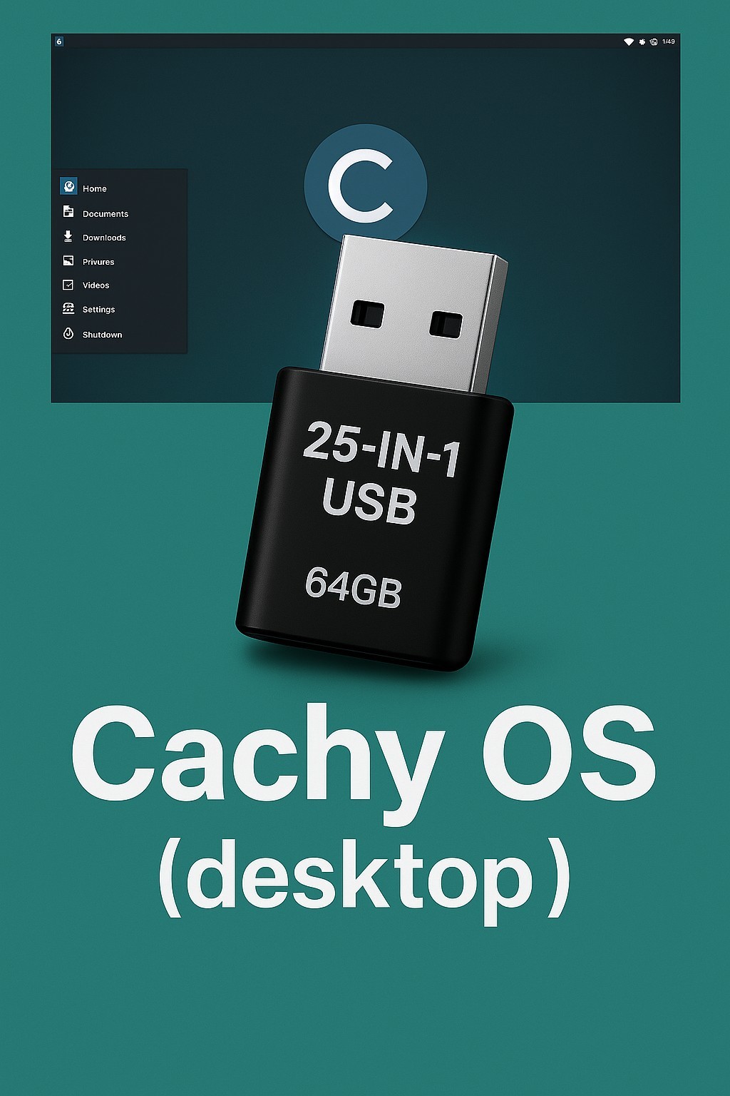 25-in-1 OS USB 128GB Bootable Linux Pack, Arch, AntiX, Fedora, Mint, Zorin, Kali