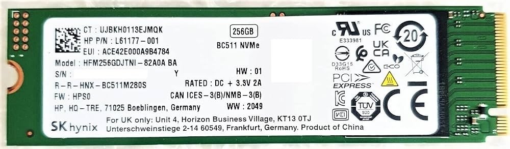 SK hynix HFM256GD3JX013N 256GB, M.2 Internal SSD
