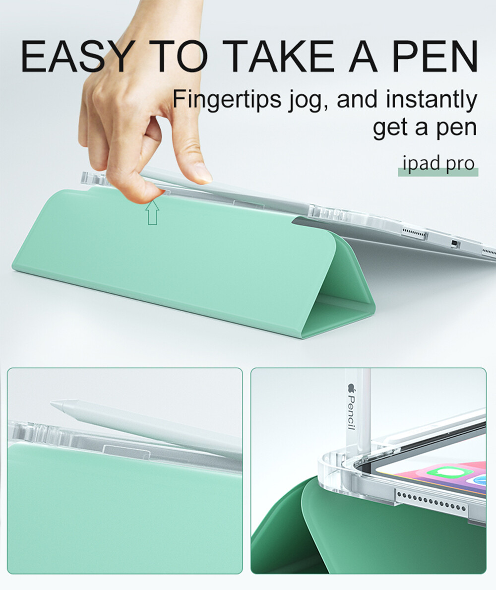 Case For iPad 9th/8th/7th Gen (2021/2020/2019) Air 11 M2 2024 Mini 6 Pen Holder