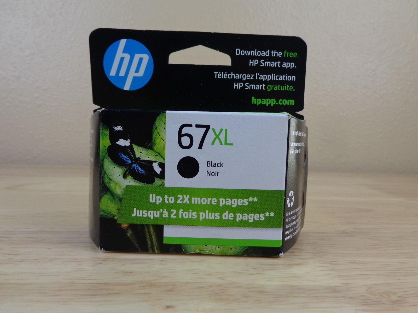 HP 67 XL Black Ink Cartridge Genuine Original OEM EXP FEB 2026 Sealed New