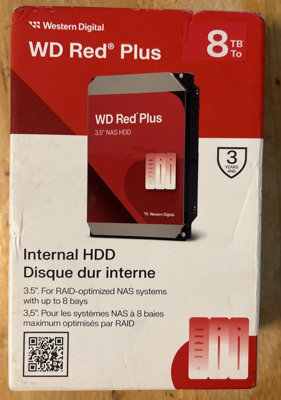 WD Red Plus 8TB NAS Internal Hard Drive (WD80EFPX)… FREE S&H!