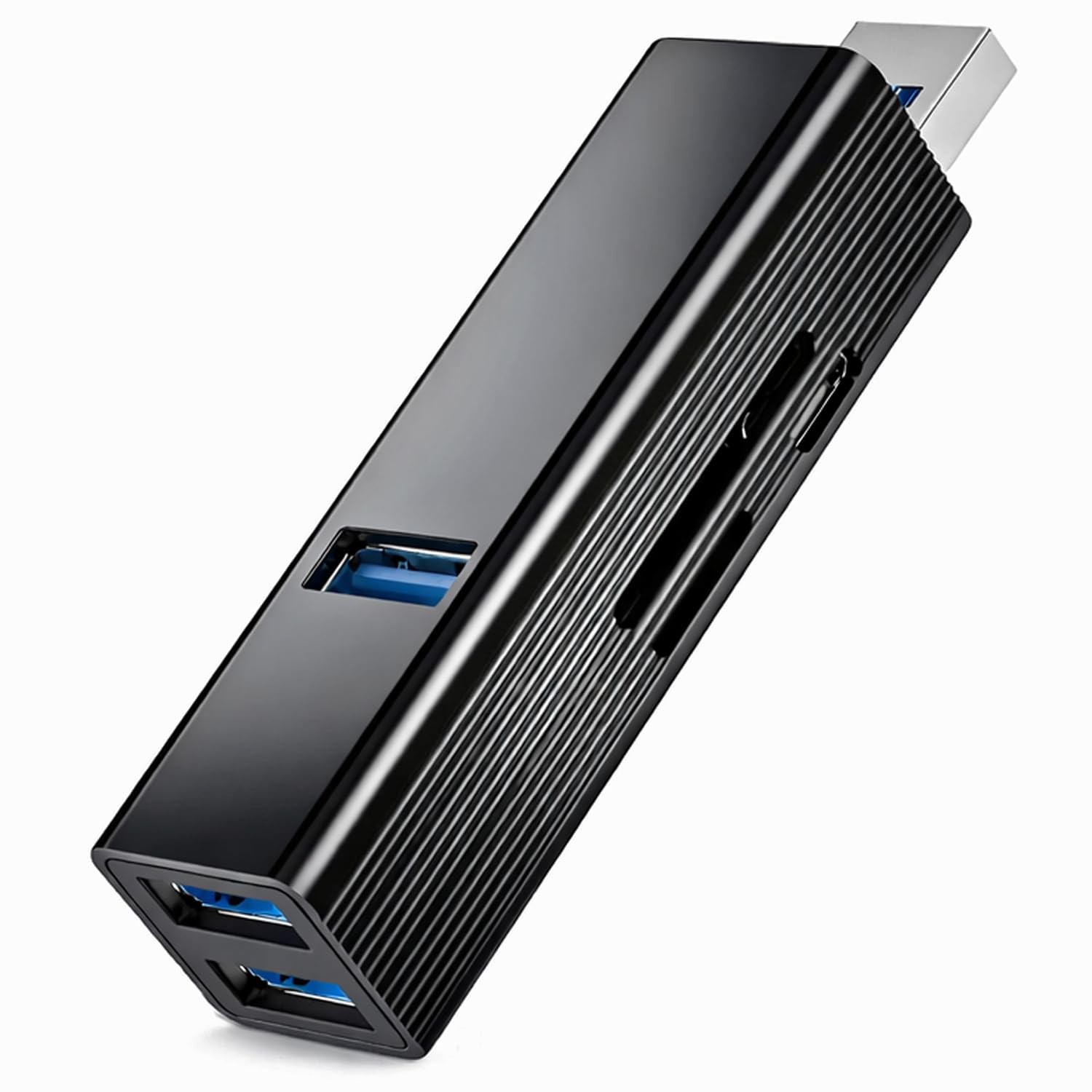 USB 3.0 Hub 6-in-1, Aluminum USB Adapter with Power Port, SD/TF Card Reader, …