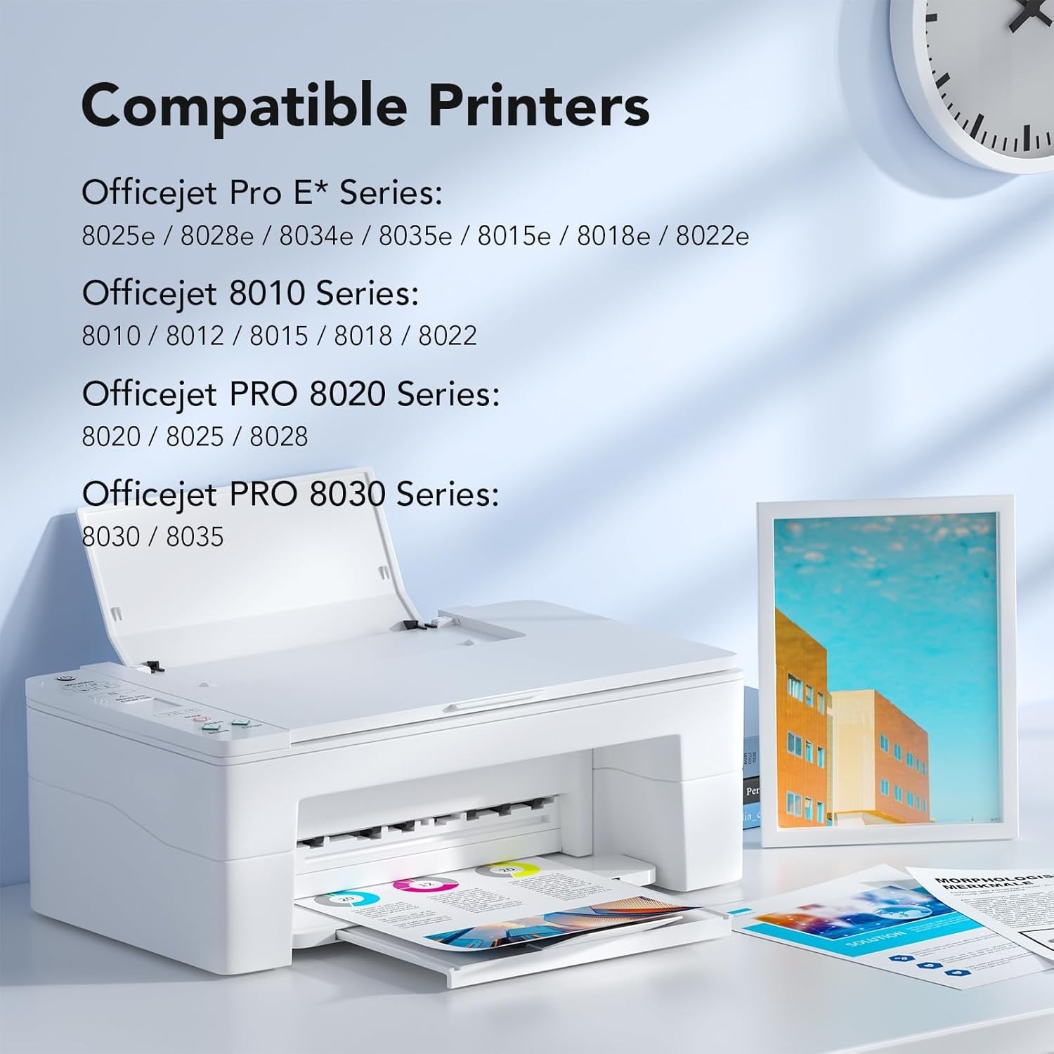 4pk 910XL Ink Cartridges for HP OfficeJet Pro 8010e 8020e 8022e 8025e 8028e