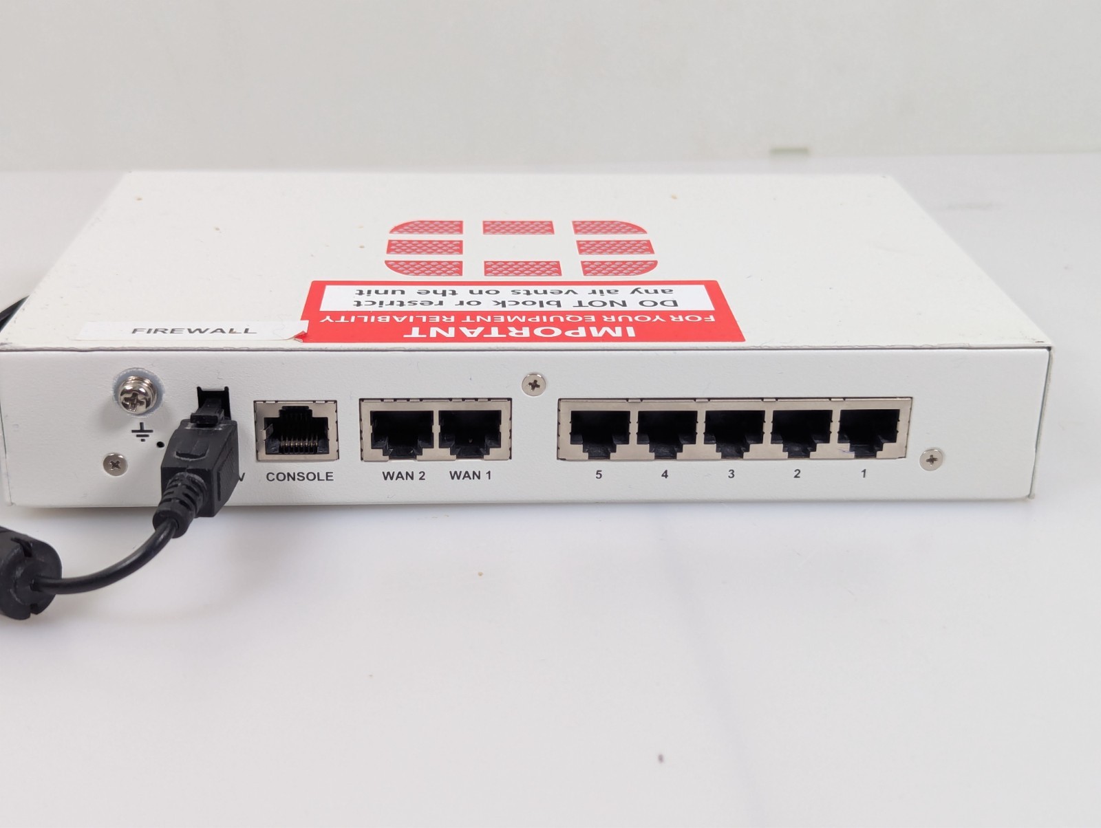 Fortinet Fortigate-50E Network Security Firewall Initialized FG-50E w/Adapter