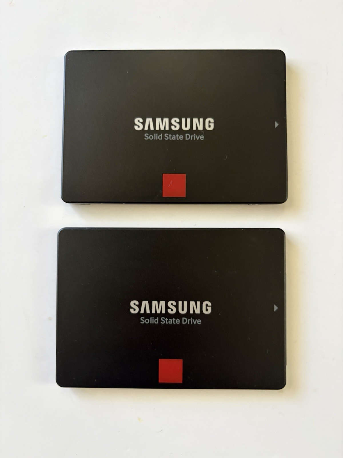 Lot Of 2 Samsung 860 PRO 512GB V-NAND SSD (MZ-76P512) Wiped / Working