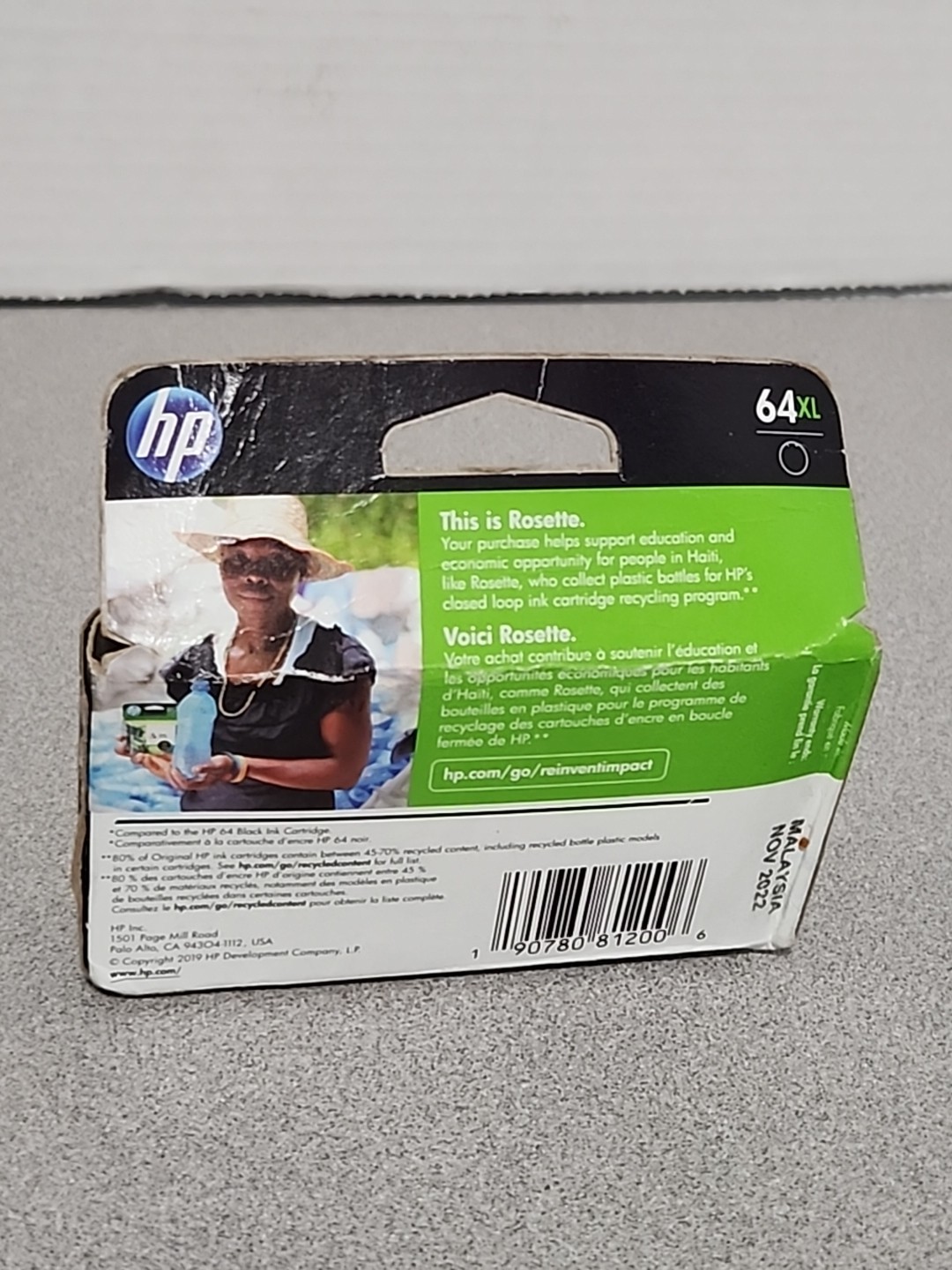 HP Original Ink Cartridge 64XL Black New in Box/Unused) Exp Nov 2022