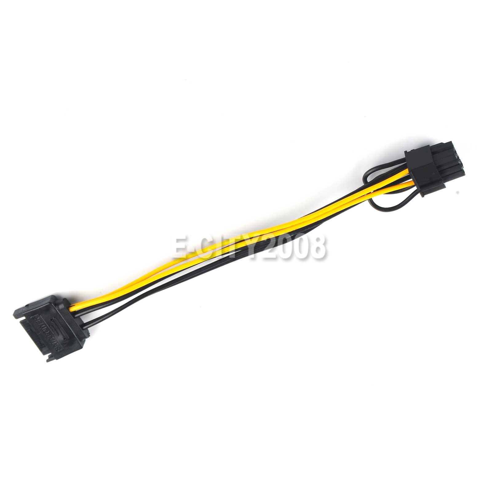 Lot 15pin SATA Male to 8pin(6+2) PCI-E Video Card Power Adapter Cable 20CM