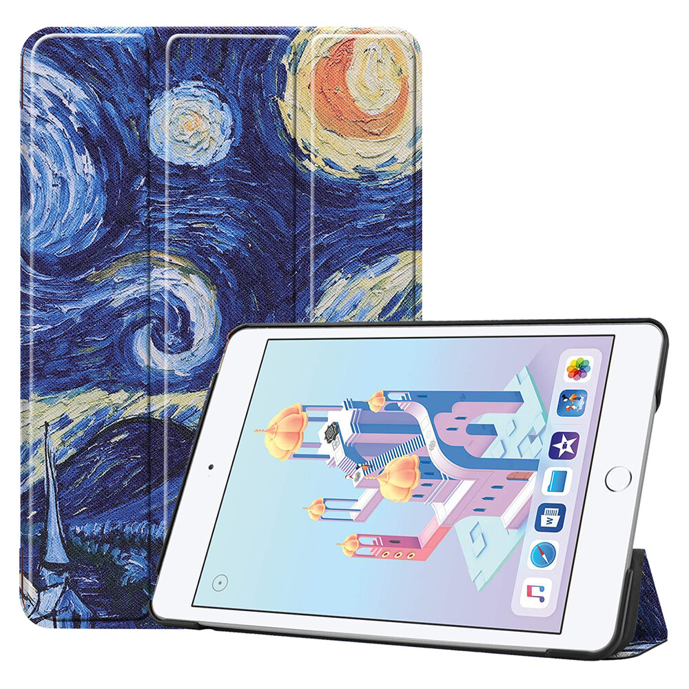For iPad 9th 8th 7th Generation 10.2 inch Graffiti Leather Flip Stand Case Cover