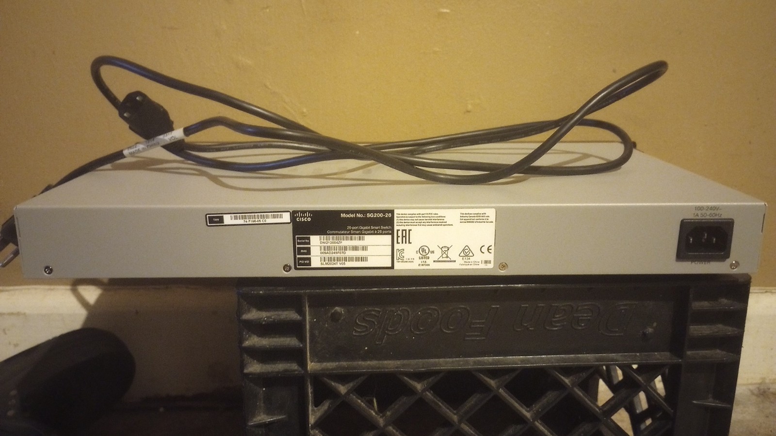 Cisco SG200-26 26-Port Gigabit Smart Switch Partially Managed Rack 1U SFP