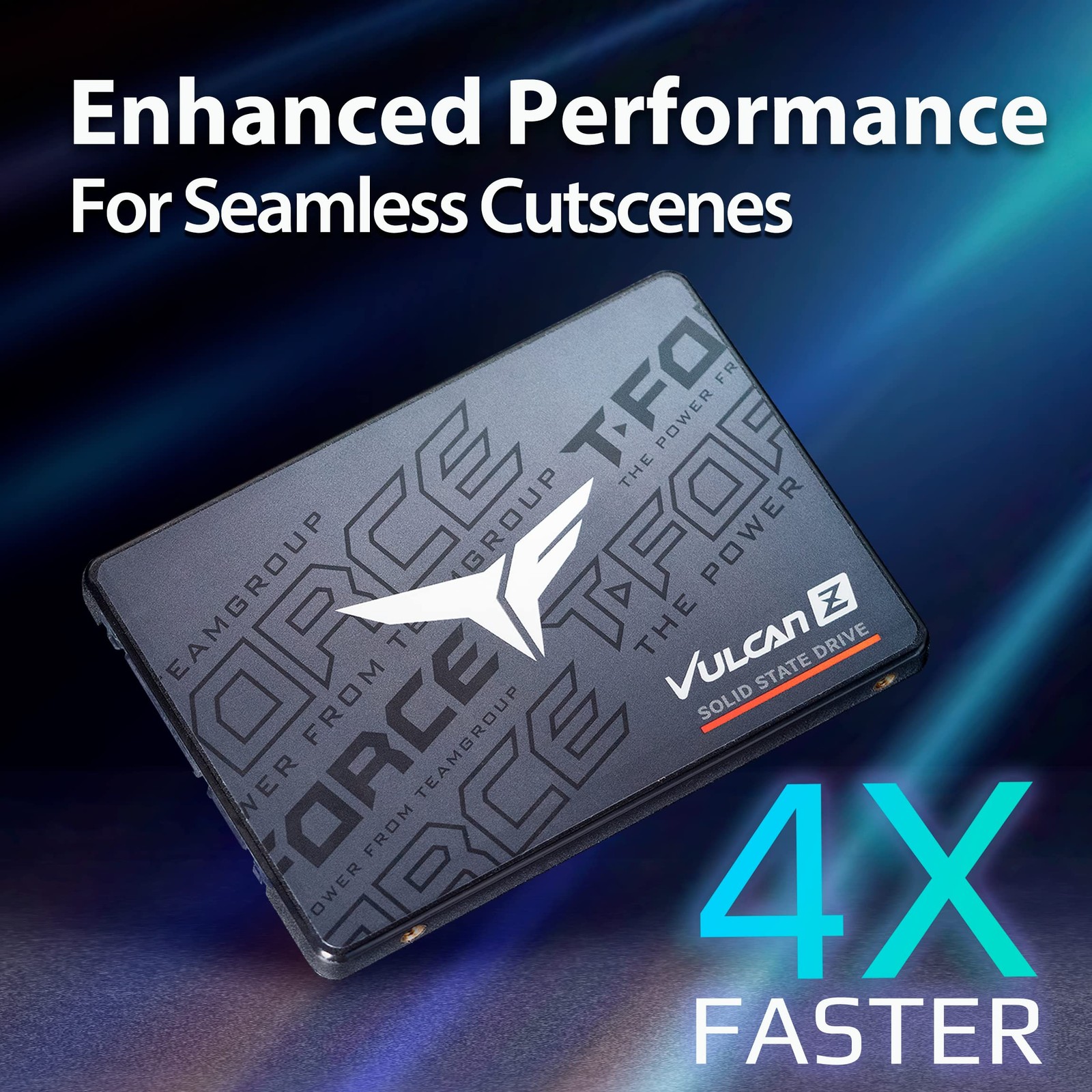 Teamgroup T-Force Vulcan Z 1Tb Slc Cache 3D Nand Tlc 2.5 Inch Sata Iii Internal