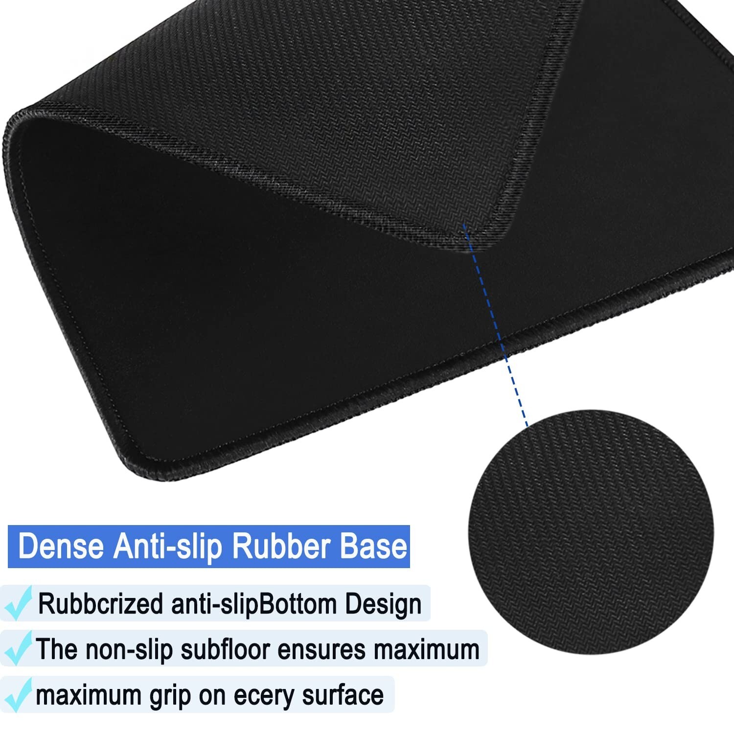 Mouse Pad, Large Gaming Mouse Pad with Double Stitched Edges, 14.9 x 11.7 inc…
