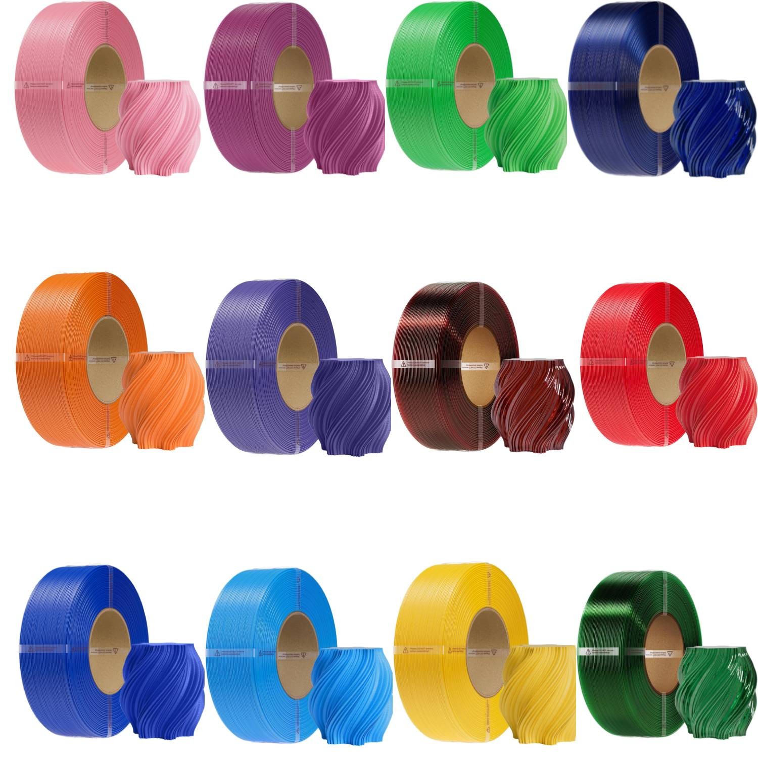 Creality PETG Filament Refill 1.75mm 1KG No-Spool For Bambu Lab Reusable Spools