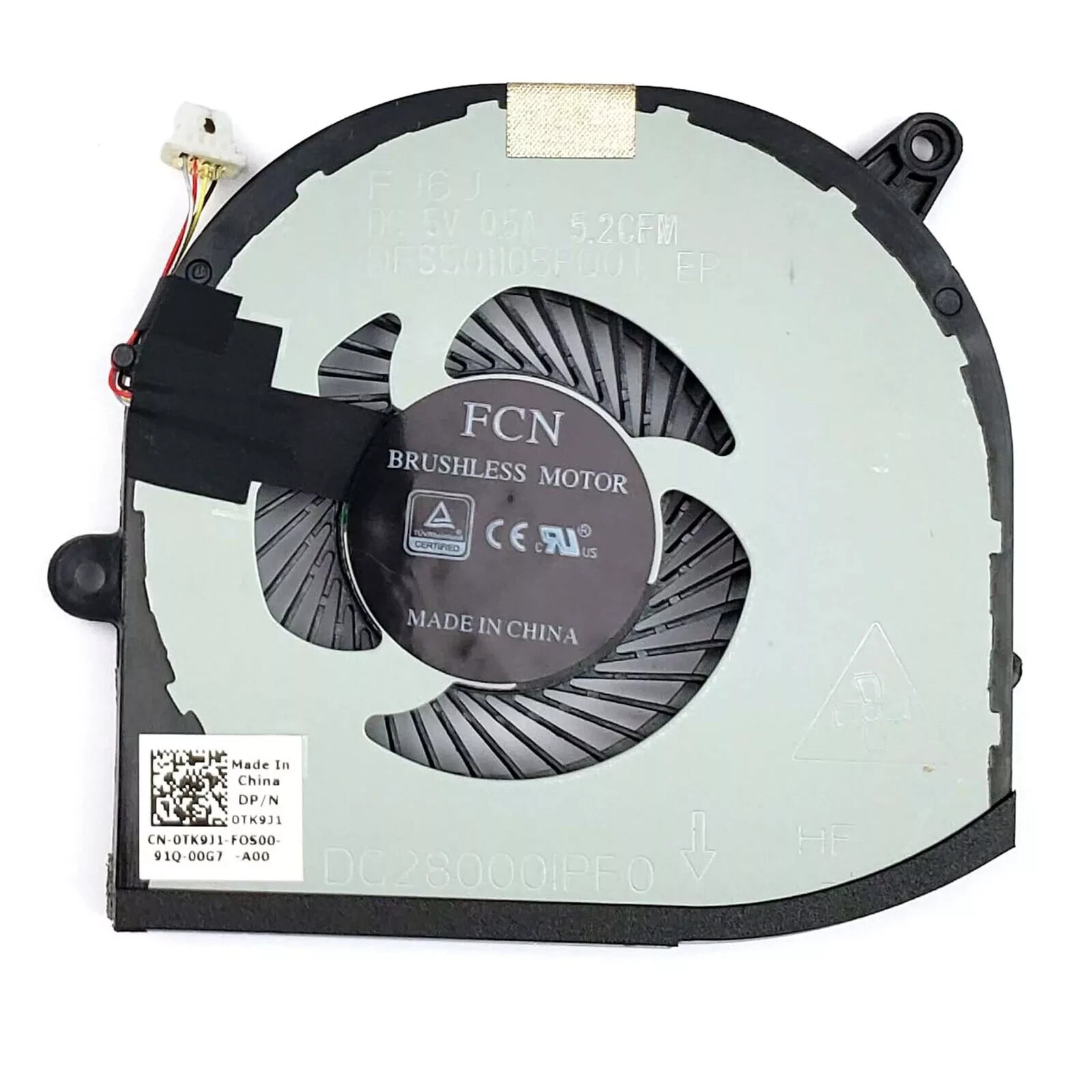 Genuine CPU+GPU Cooling Fan for Dell XPS 15 9570 7590 Precision 5540