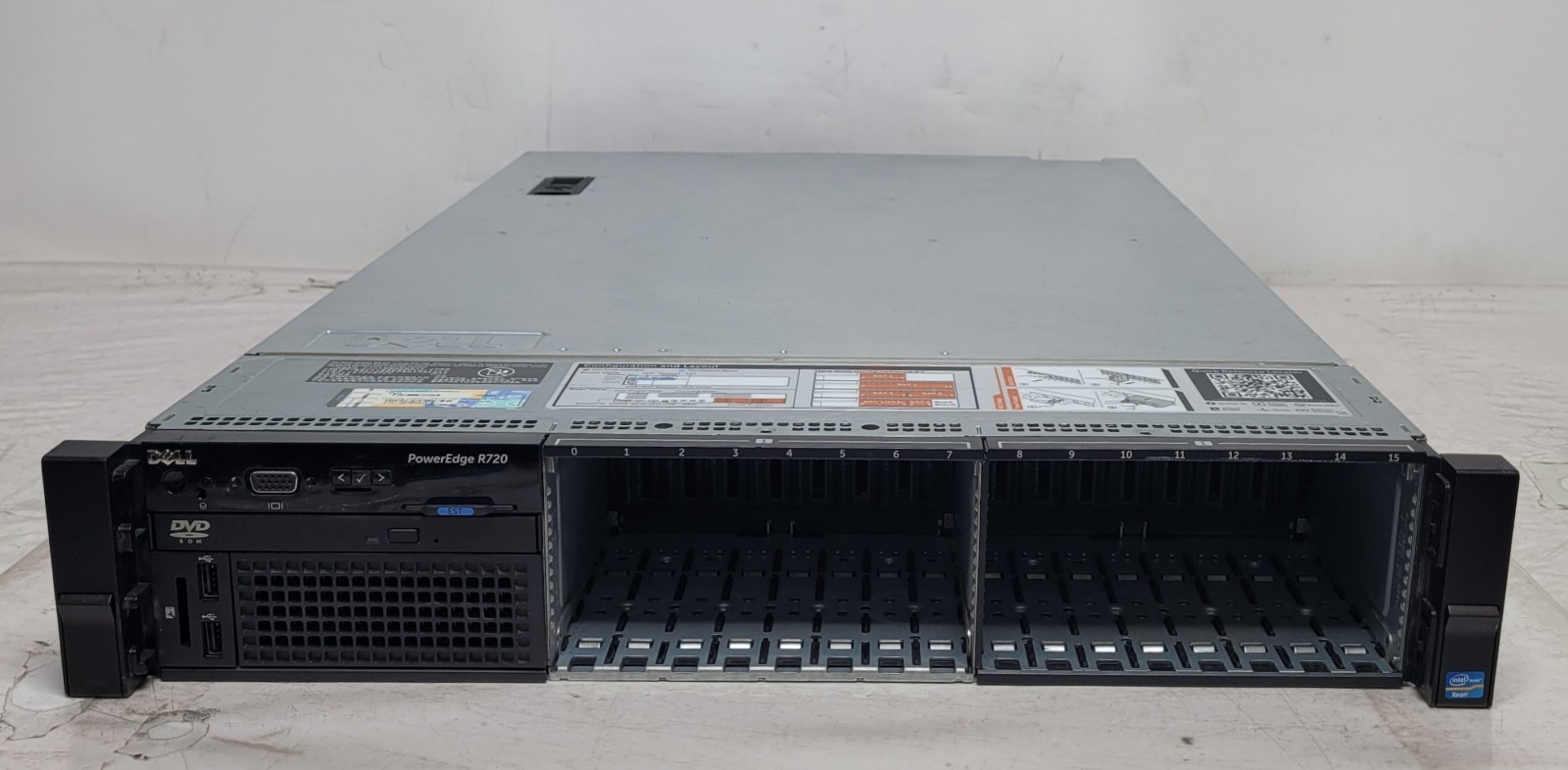 Dell PowerEdge R720 Dual Intel Xeon E5-2637 v2 @3.50GHz 96GB RAM No HDD H710