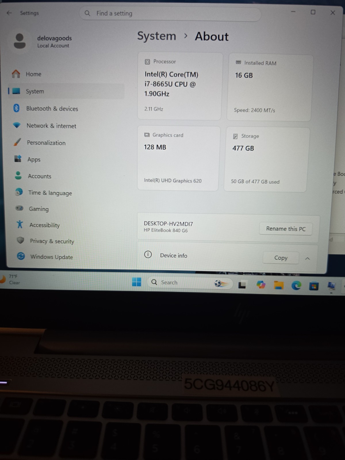 Lot of 6 HP EliteBook Business Laptops + Dell Inspiron 2-in-1 i5 i7 Win 11 Charg