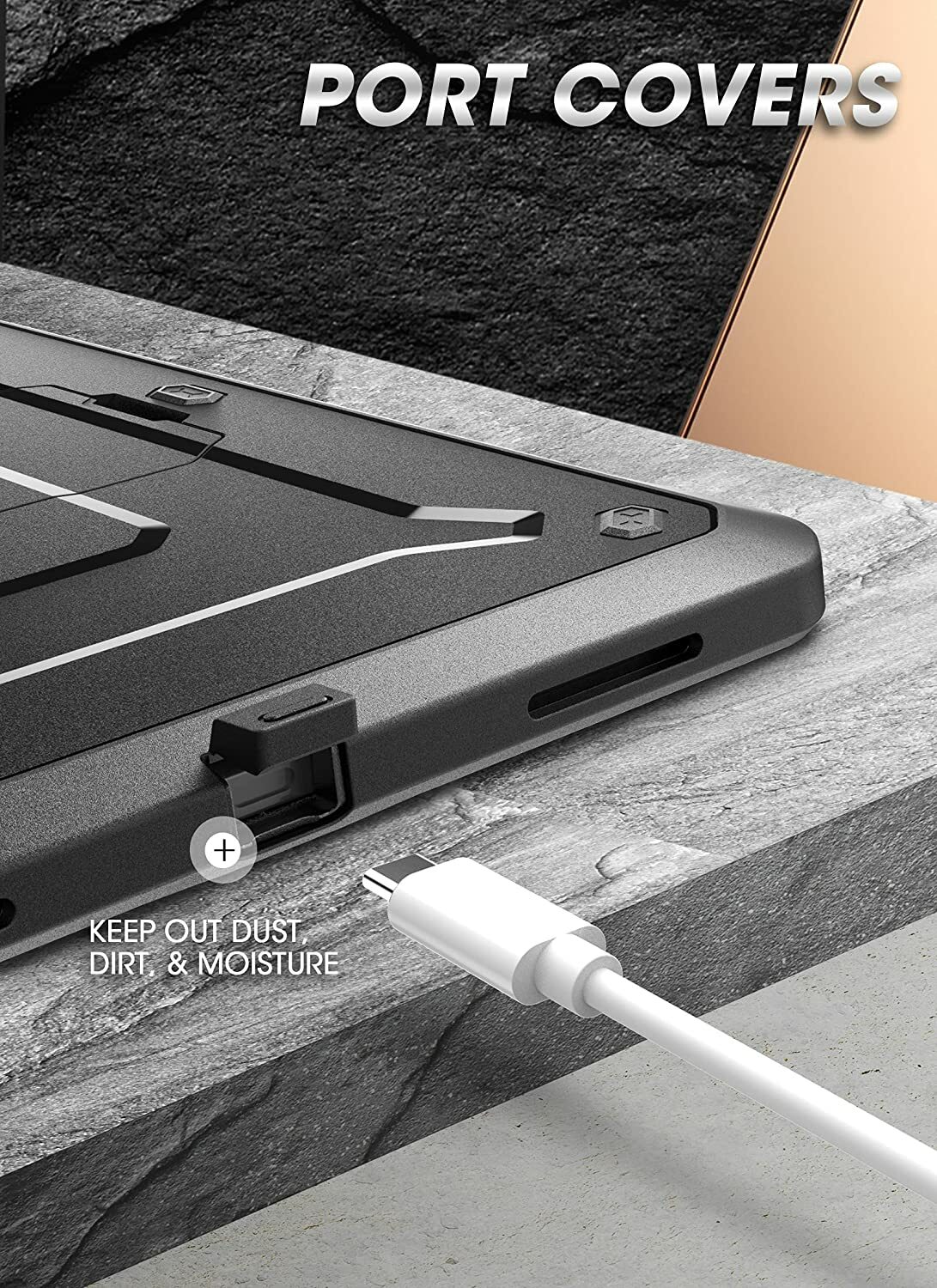SUPCASE for Apple iPadPro 12.9″ 2022/21/20 Case Screen Cover Support PenCharging