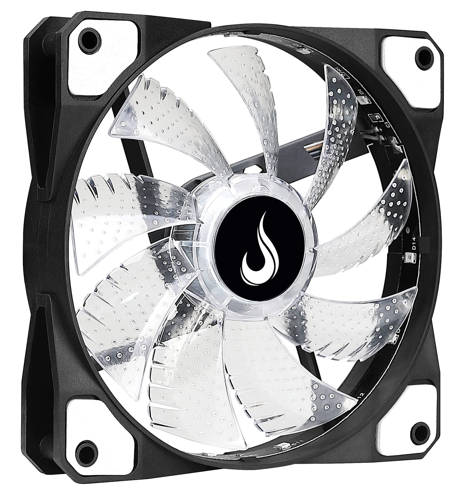 Computer Case Fan 120mm – USA – Gamer – Wind – White – LED